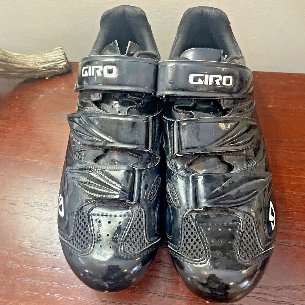 Giro Stylus Cycling Shoes Black Leather Women Sz. 12 EU 43